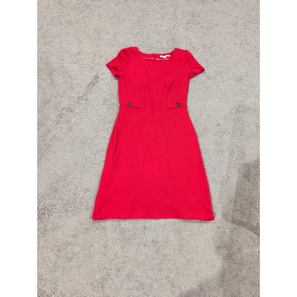 Boden Red Short Sleeve Dress